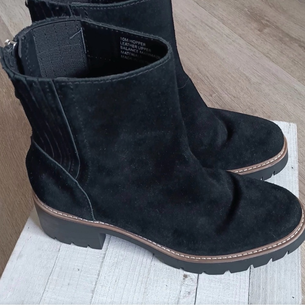 Dolce Vita Black Suede Ankle Boots